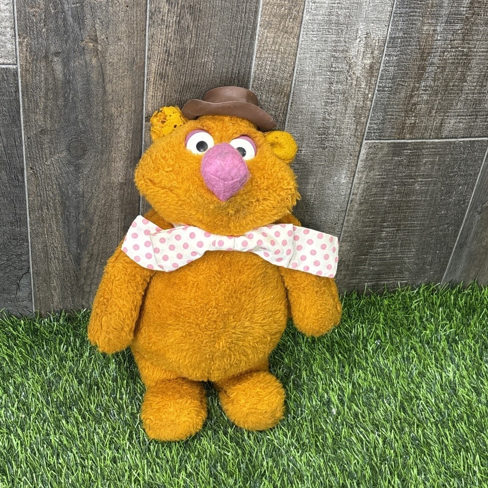 Vintage Fisher‎ Price Fozzie Bear Plush Jim Henson Muppet 851 As Is